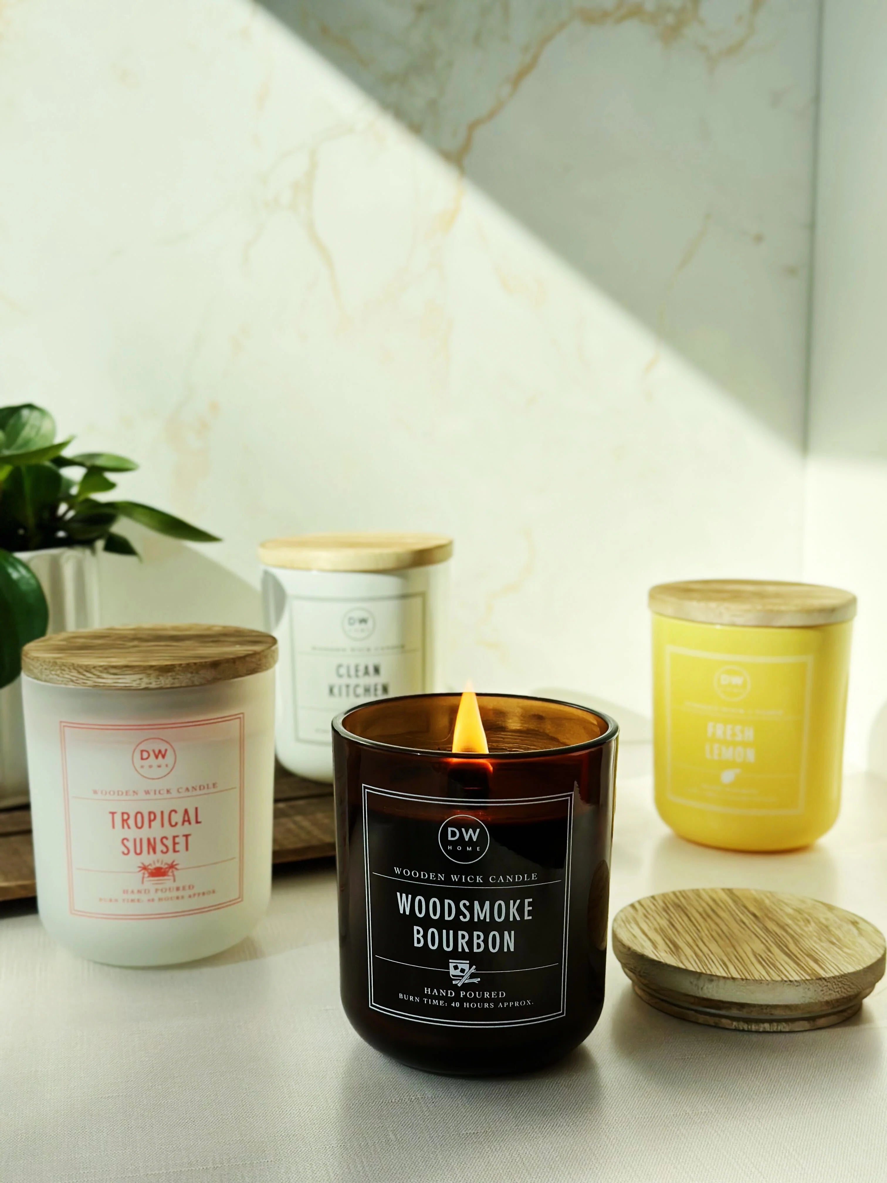 DW Home Signature Wooden Wick candles