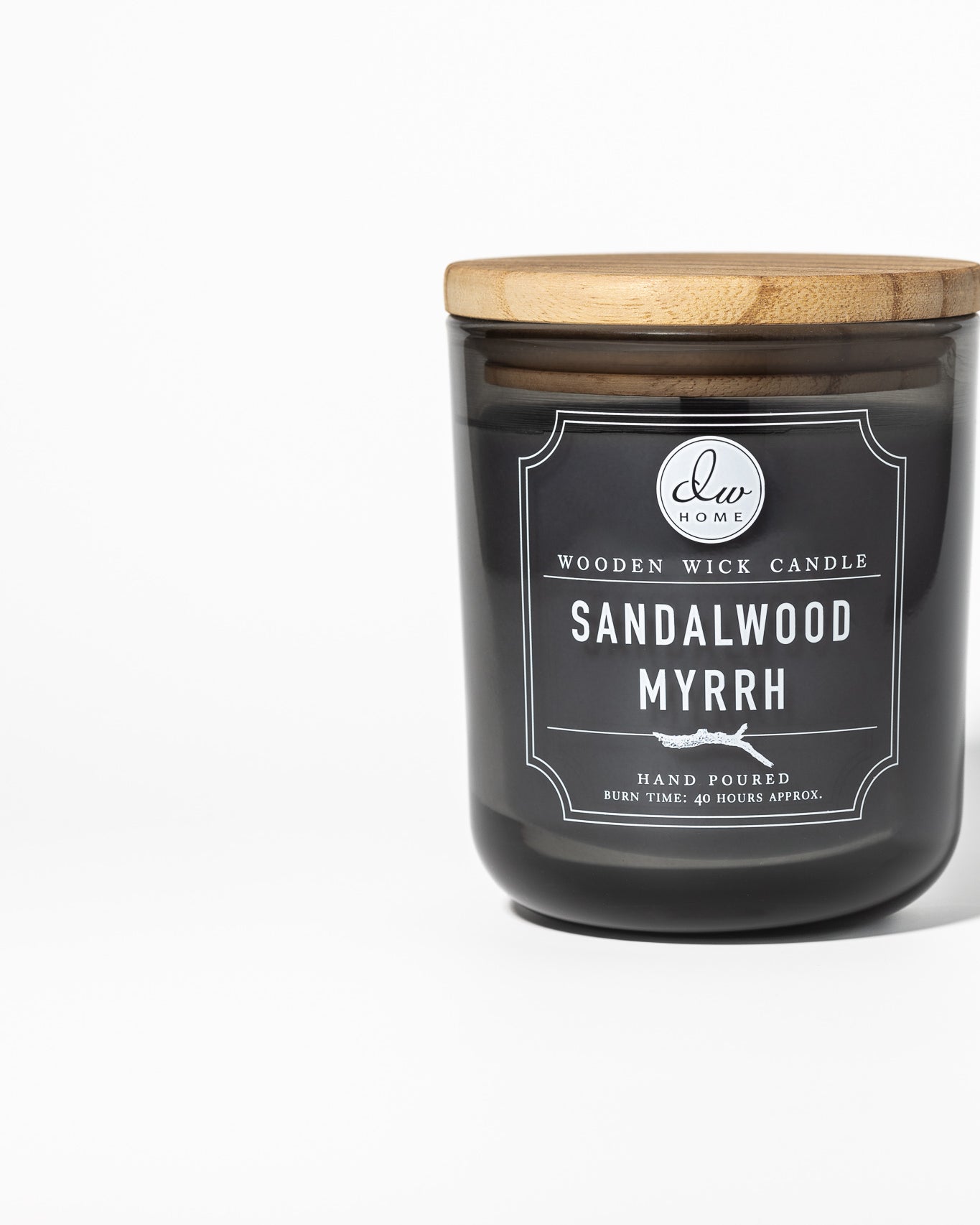 DW Home Sandalwood Myrrh Wooden Wick kvapioji žvakė